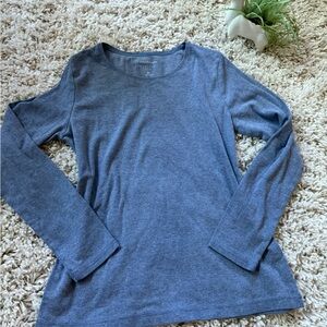 Croft & Barrow classic tee women’s long sleeve soft comfortable light bl…